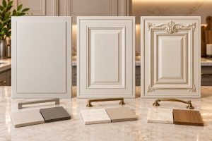 مقایسه طراحی درب کابینت مدرن، نئوکلاسیک و کلاسیک