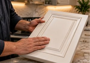 بررسی کیفیت سطح و قاب ابزارخورده درب کابینت ممبران پیش از سفارش
