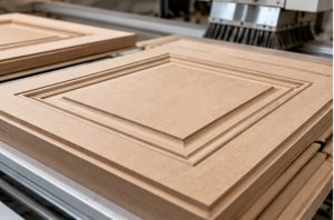 درب خام MDF کابینت انزو با قاب ابزارخورده CNC