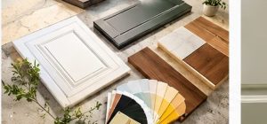 نمونه درب و طیف رنگی متریال کابینت برای انتخاب پیش از سفارش